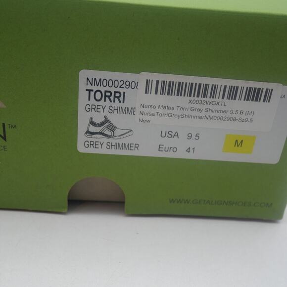 NEW Nurse Mates Align Torri Gray Shimmer Women's Sneakers Shoes Size 9.5 - Picture 13 of 13